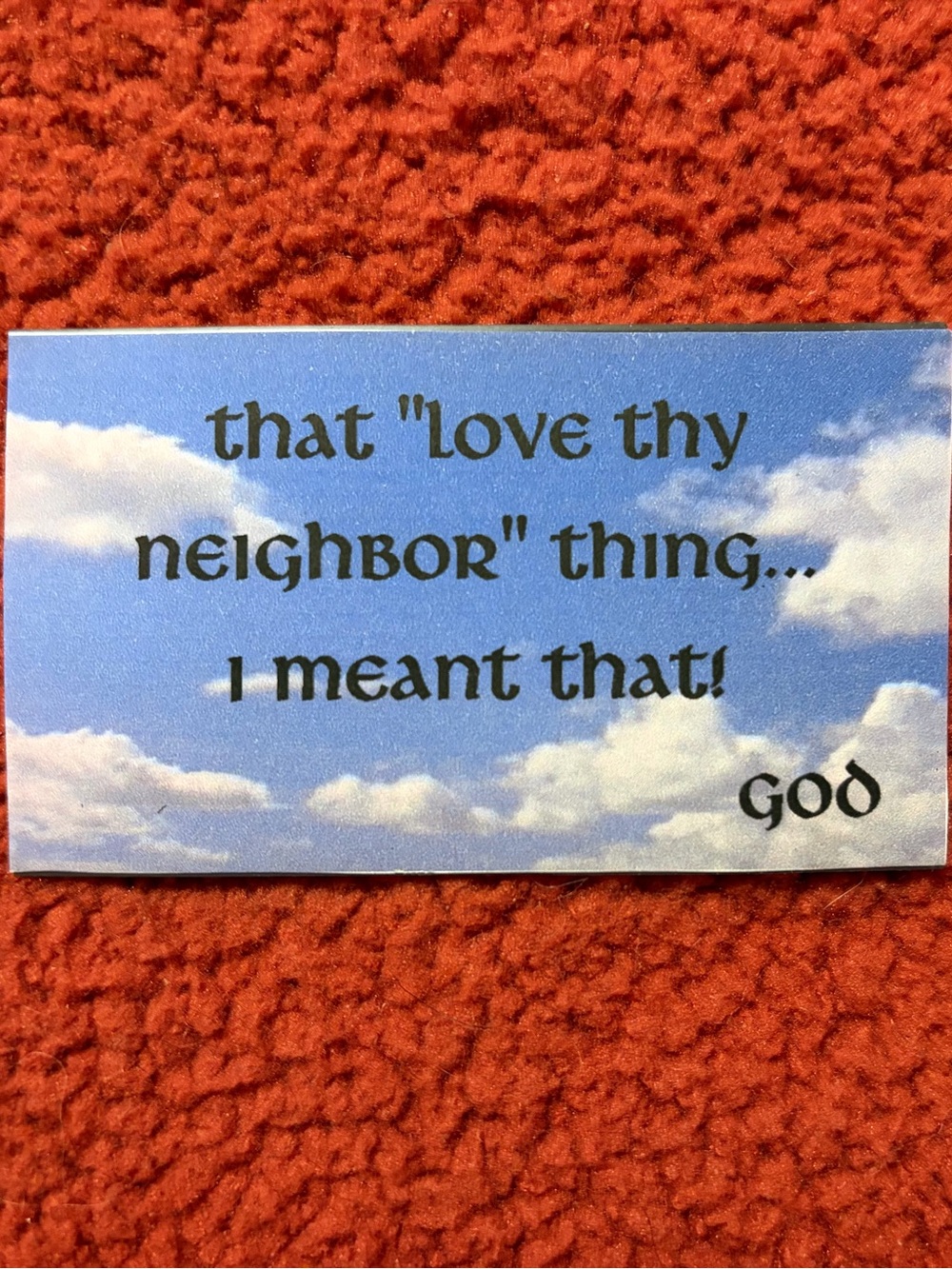 Messages from God magnet